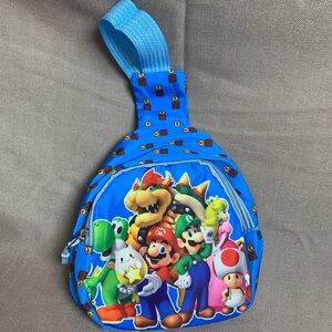 Super Mario Character Kids Sling Bag - Bright Blue